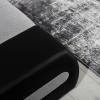 Foto Sofa cama - 275x180 - Gris/tela-Negro/polipiel - OTTAVIO
