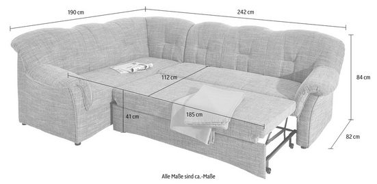 Foto Sofa cama - Papenburg N.º de artículo 5512204737 Naranja, Polipiel