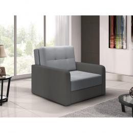 Sofa cama pequeño - TOP, Gris oscuro + negro