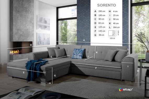 Foto Sofa cama - Sorento, Gris