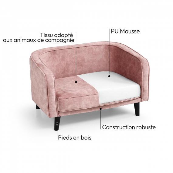 Photo PET SOFA BED NESTI PINK