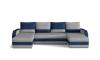 Foto Sofa cama U 307x146 cm. - Marion, Gris claro / Azul