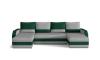 Foto Sofa cama U 307x146 cm. - Marion, Gris claro / Verde