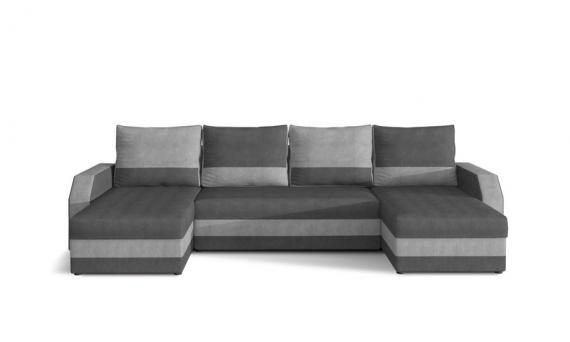 Foto Sofa cama U 307x146 cm. - Marion, Gris oscuro / Gris claro