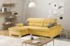 Foto Sofa chaise longue cama, alto respaldo con reposacabezas reclinables – OLIVIA, Amarillo