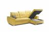 Foto Sofa chaise longue cama, alto respaldo con reposacabezas reclinables – OLIVIA, Amarillo