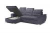 Foto Sofa chaise longue cama, alto respaldo con reposacabezas reclinables – OLIVIA, Gris