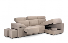 Sofa Chaise Longue - Capri, Beige