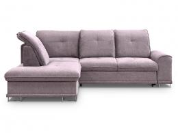 Sofa chaiselongue cama - Boss, Derecho, Gris claro