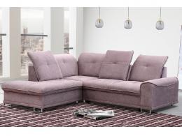 Sofa chaiselongue cama - Boss, Izquierdo, Gris oscuro