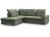 Sofa chaiselongue cama - Boss, Izquierdo, Verde