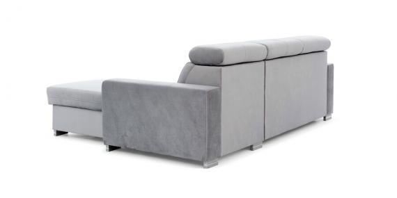 Foto Sofa chaiselongue cama - FRESIA, Gris claro