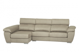 Sofa chaiselongue con arcon - Tívoli, Beige