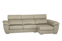 Sofa chaiselongue con arcon - Tívoli, Beige