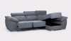 Foto Sofa chaiselongue con arcon - Tívoli, Gris oscuro