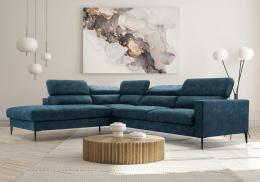 Sofa chaiselongue - Jezzi, Azul