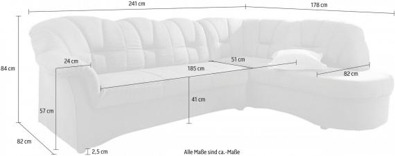 Foto Sofa con puff con sillon Artículo No. 1349113359 Naranja - PAPENBURG