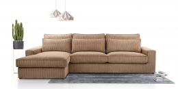 Sofa grande - CLEO, Marrón, 308cm x 176cm