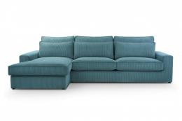 Sofa grande - CLEO, Azul, 308cm x 176cm