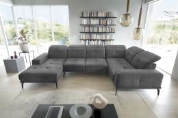 Sofa - Neviro, Gris, 350x201