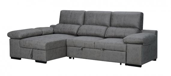 Foto SOFA SHAISELONGUE CAMA C/ARCON REVERSIBLE - NIKOL, cemento