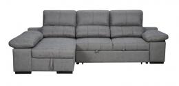 SOFA SHAISELONGUE CAMA C/ARCON REVERSIBLE - NIKOL, cemento