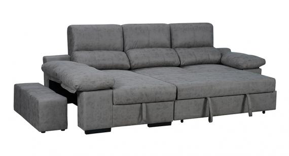 Foto SOFA SHAISELONGUE CAMA C/ARCON REVERSIBLE - NIKOL, cemento