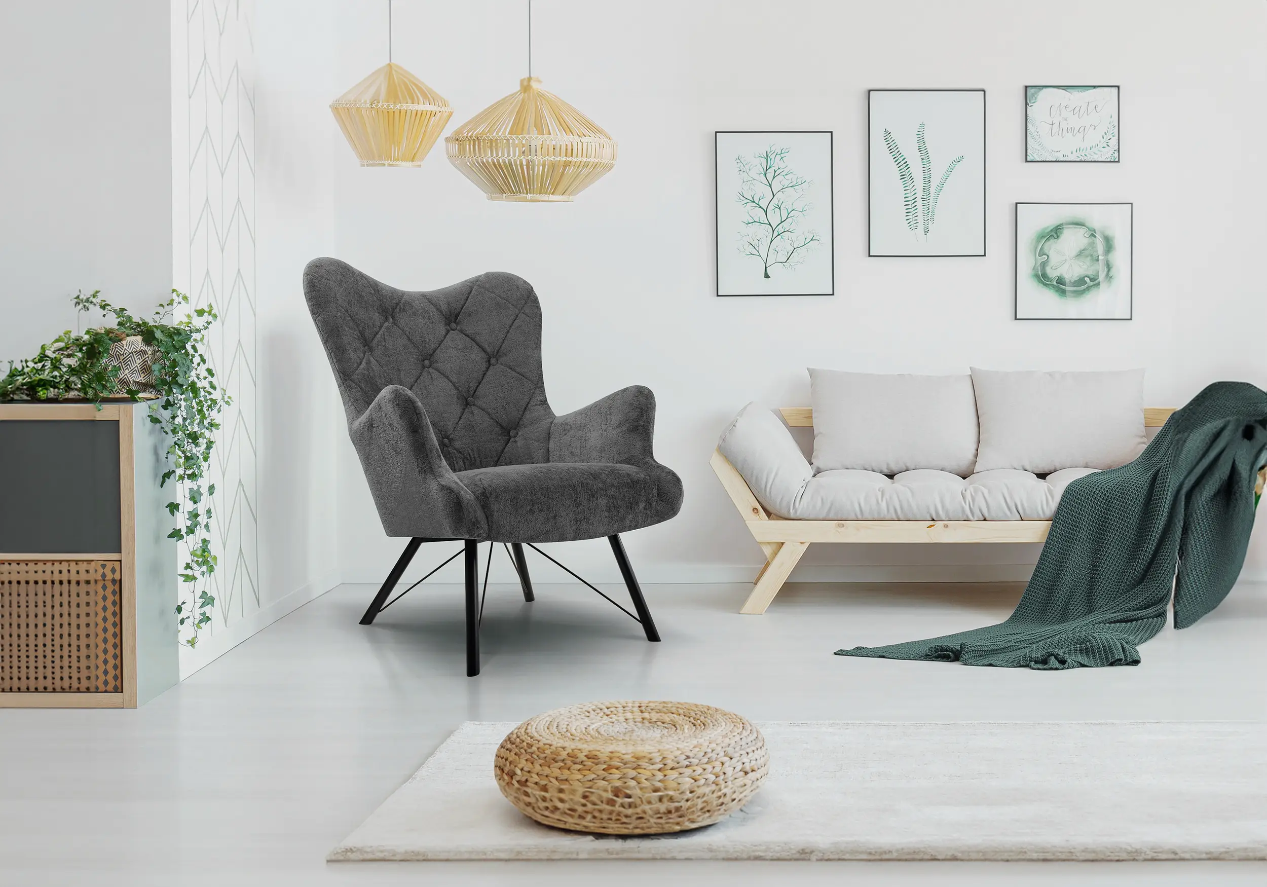 Sillón - MURA, Gris oscuro
