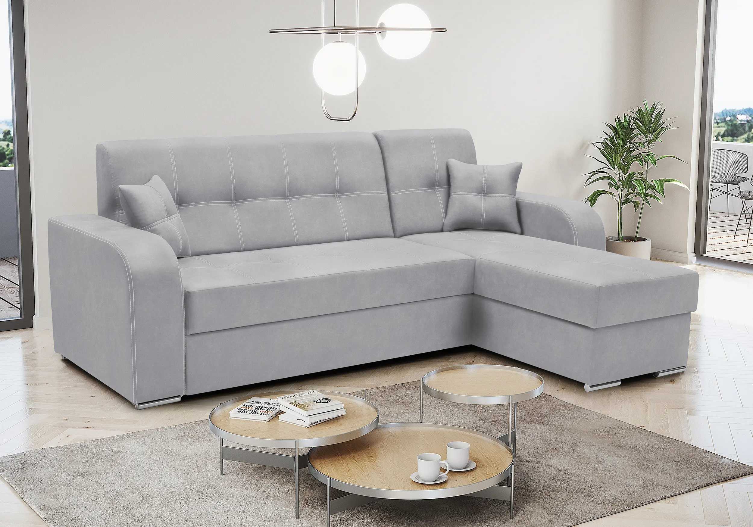 Sofa bed - Light Gray - 240x160 cm - MISOL