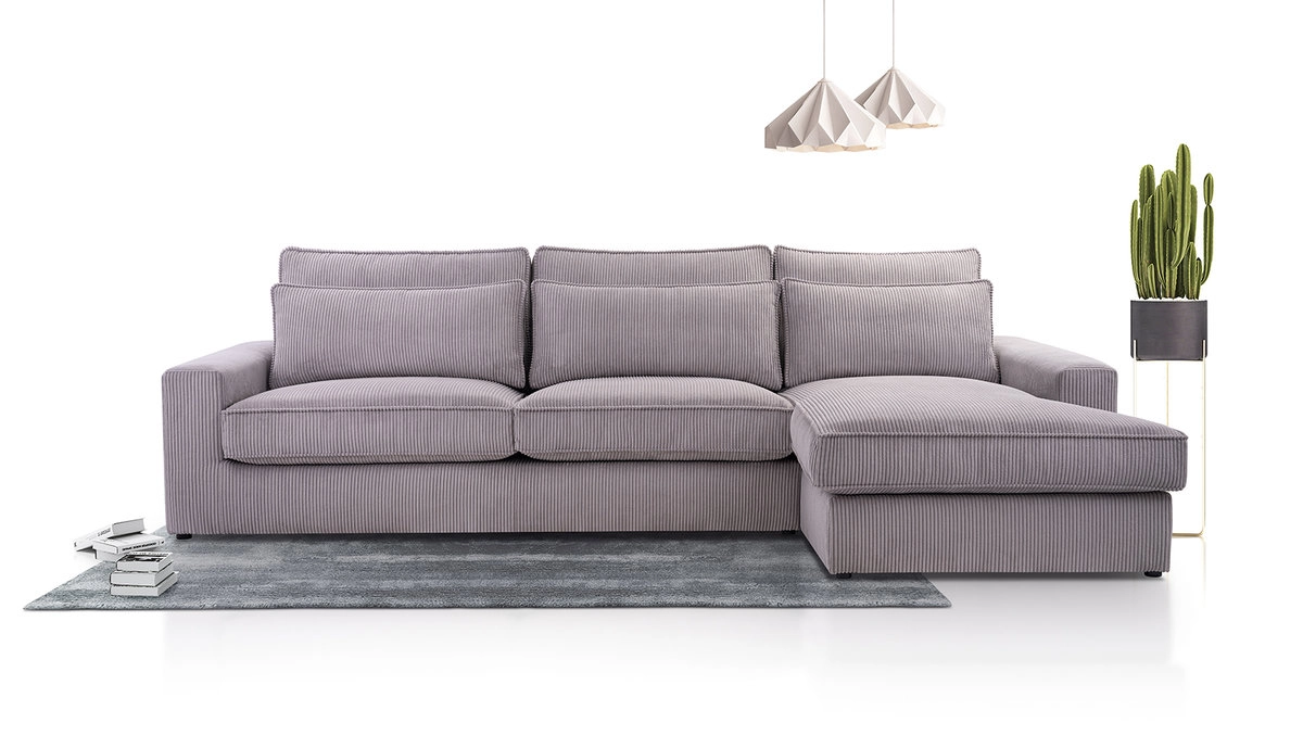 Sofa grande - CLEO, Gris, 308cm x 176cm