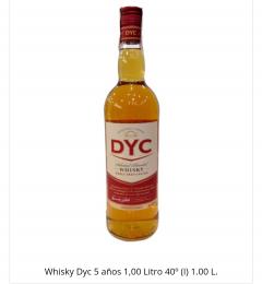 WHISKY DYC 5 AÑOS 1L.