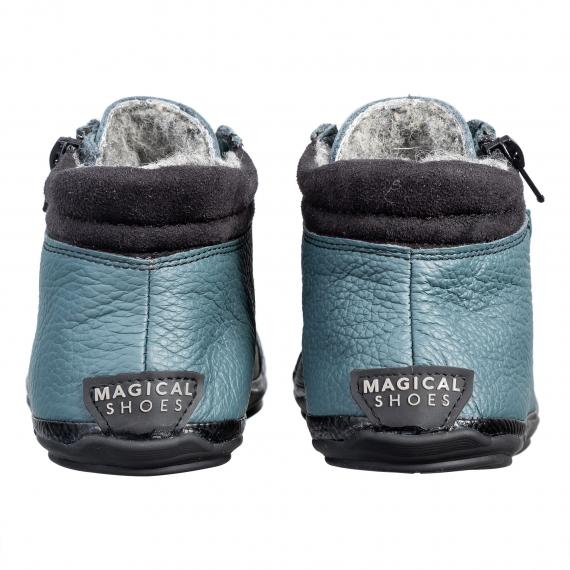 Foto Magical Shoes Alaskan Jr Botas barefoot Invierno Azul Talla 35