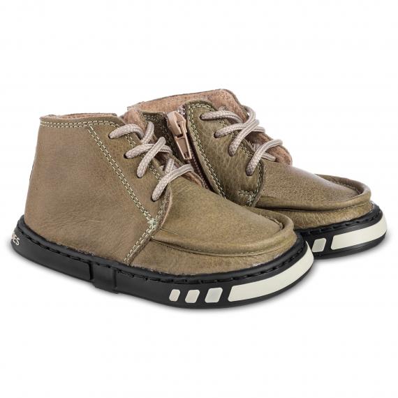 Foto Magical Shoes MANUL Khaki Botines barefoot Otoño  Piel Forro FieltroTallas 21-29 Unisex