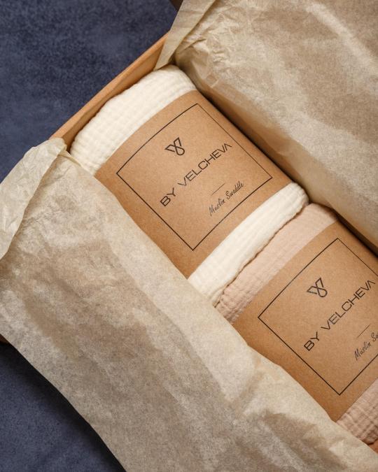 Φωτογραφία Муслиновые пеленки BY VELCHEVA