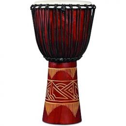Tambores africanos en tono marrón