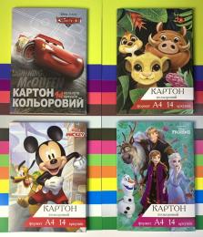 Cartulina de colores A4 14 hojas Disney Tetrad TE12047