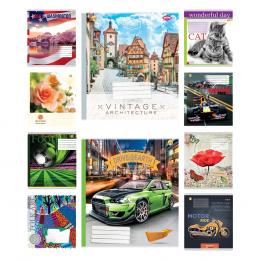 Cuaderno escolar, 48 hojas, línea Tetrad 90114