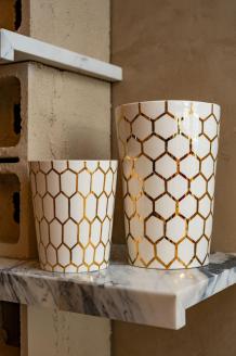 Vela Decorativa “Golden Hive”