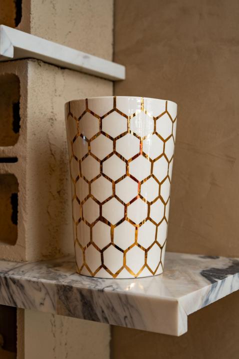 Foto Vela Decorativa “Golden Hive”