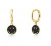 Foto Pendientes Smiley plata de ley Negro