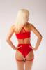 Foto Conjunto de terciopelo rojo