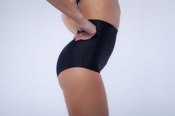 Foto Pantalónes cortos altos negros