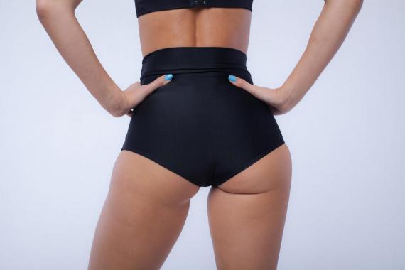 Foto Pantalónes cortos altos negros