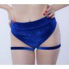 Foto Pantalones cortos con correas azul
