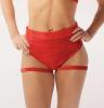 Foto Pantalones cortos con correas rojo