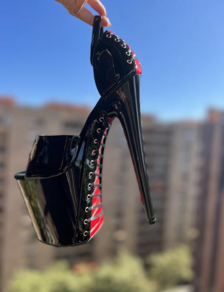 Foto Sandalias con cordones Heaven E-108 negro