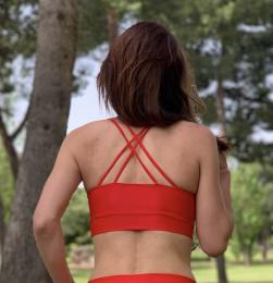 Top de pole dance Kamila rojo