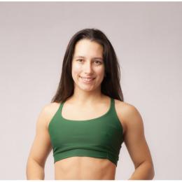 Top de pole dance Kamila verde botella