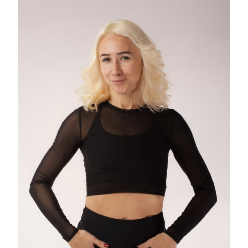 Foto Top Rashguard transparente negro