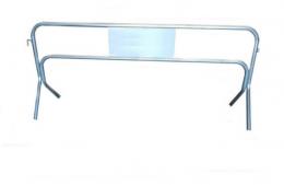 Valla obra 2 m chapa 500x300 mm Ø40 Galvanizada
